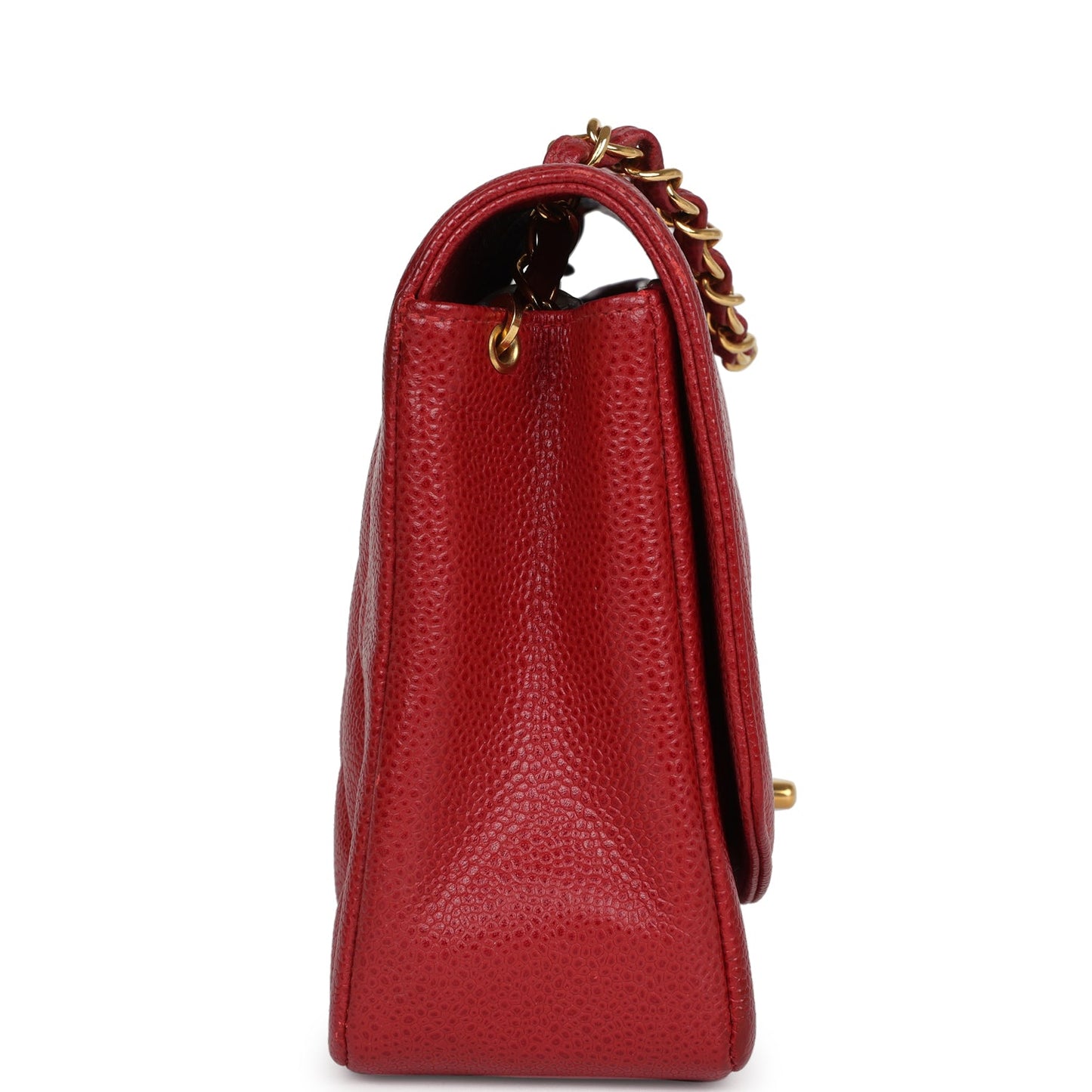 Chanel Medium Diana Flap Bag Red Caviar Gold Hardware