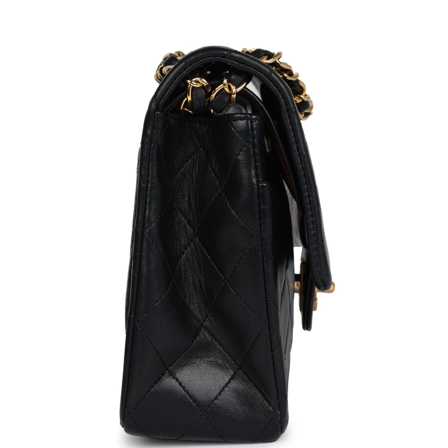 Chanel Medium Classic Double Flap Bag Black Lambskin Gold Hardware