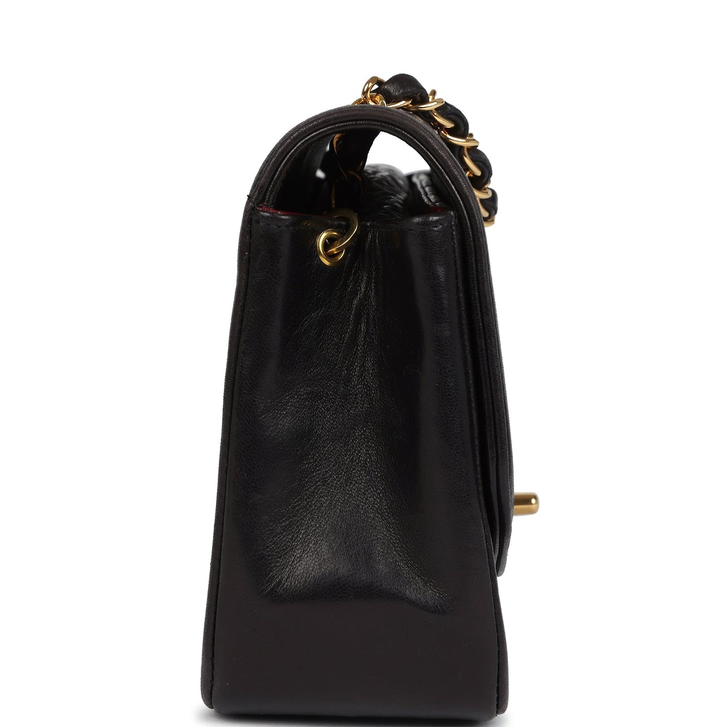 Chanel Small Diana Flap Bag Black Lambskin Gold Hardware