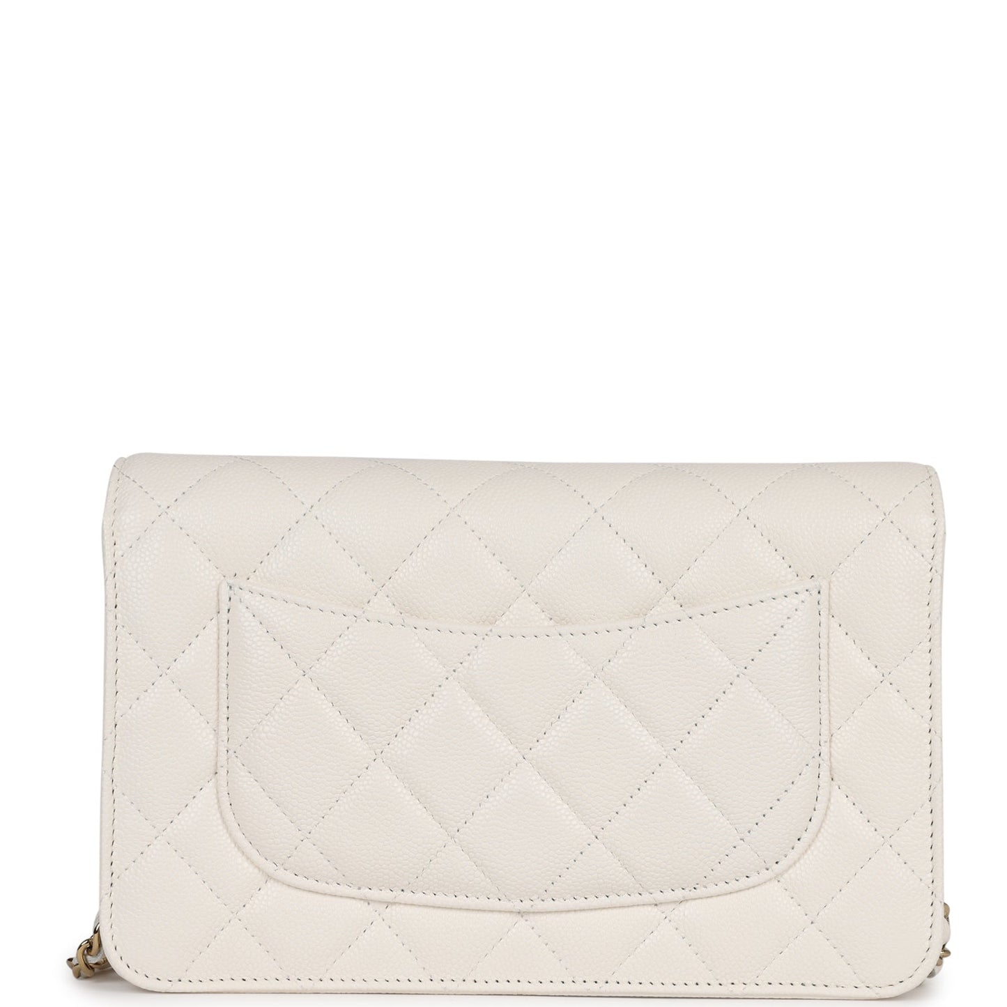 Chanel Wallet on Chain WOC White Caviar Gold Hardware