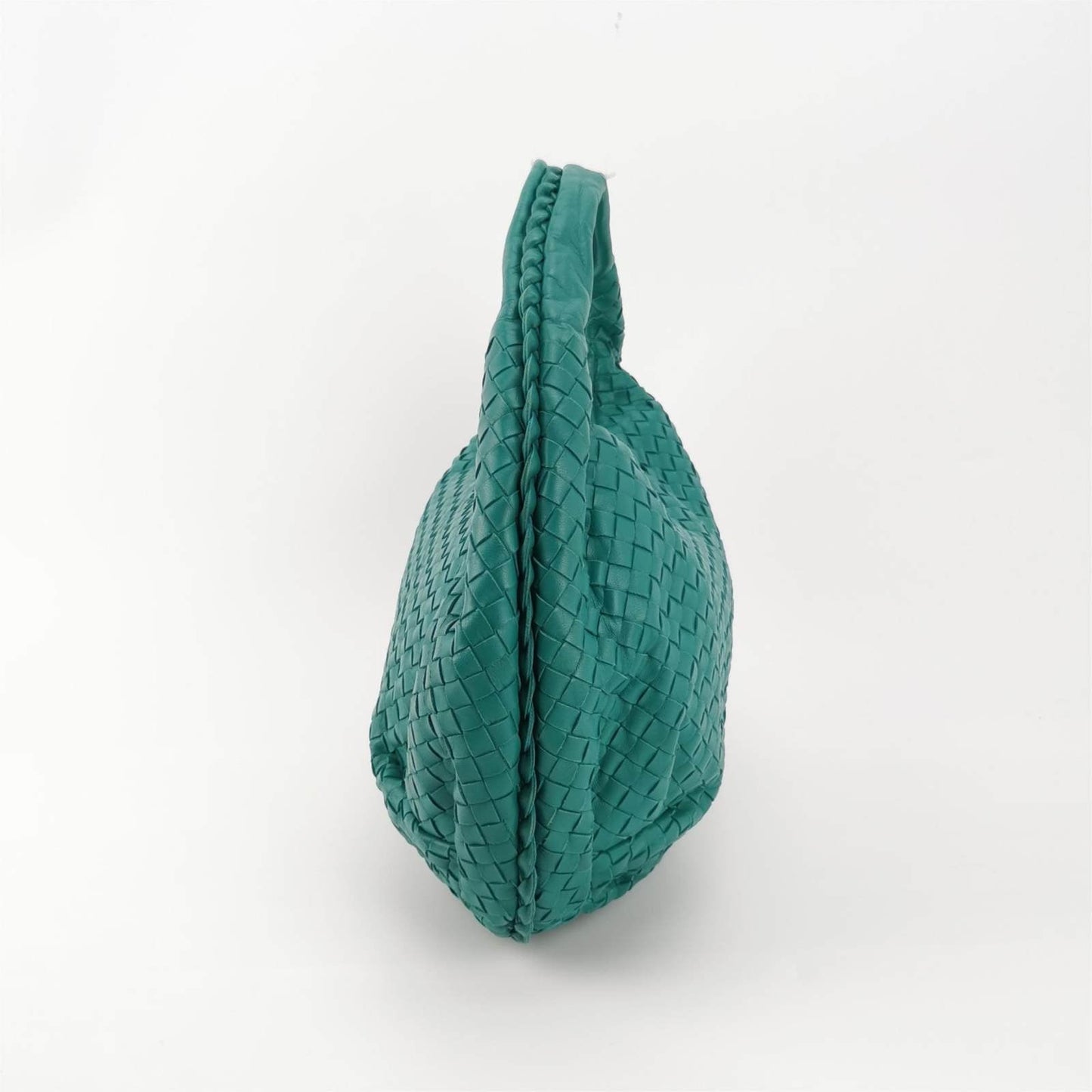Bottega Veneta Belly Hobo Intrecciato Green Nappa Leather Small