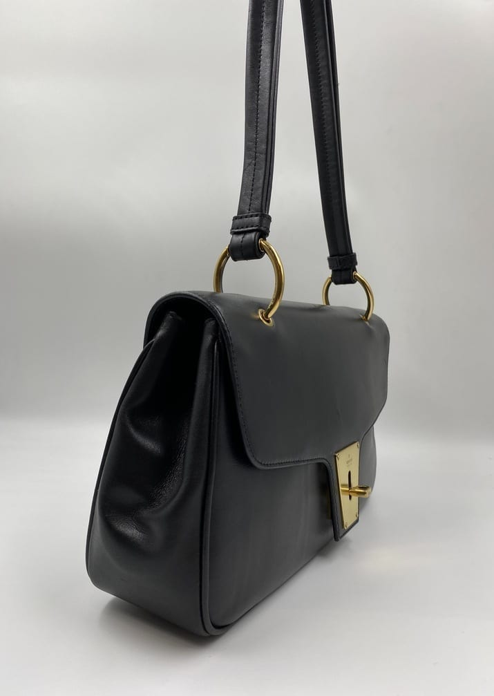 Gucci Leather Nylon Shoulder Bag Style 2