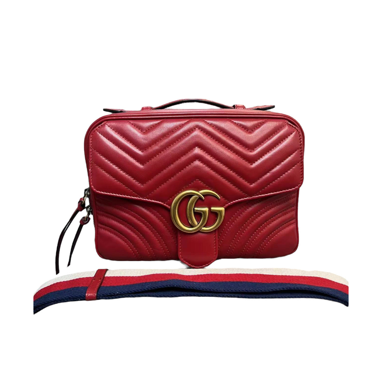Gucci Leather Top Handle Shoulder Bag