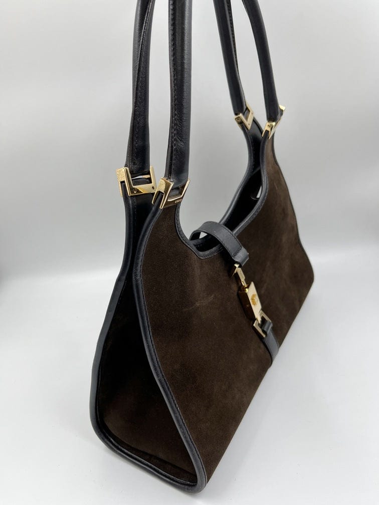 Gucci Nylon Leather Shoulder Bag