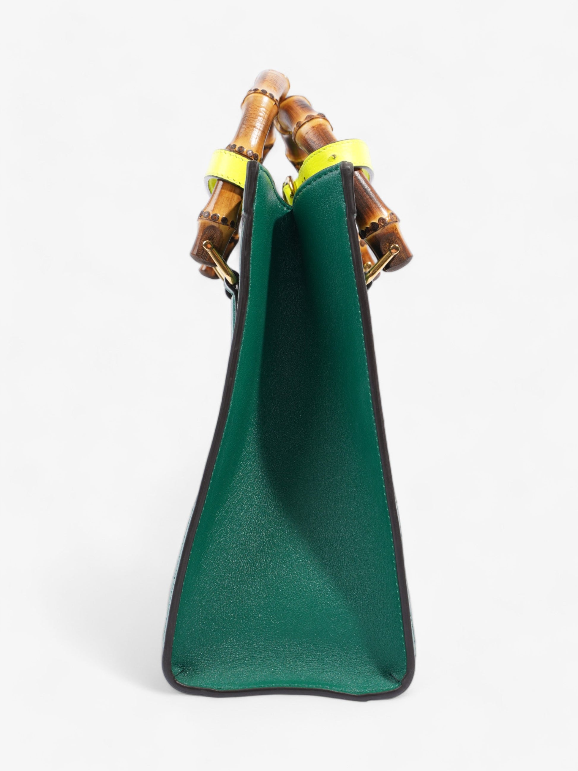 Gucci Diana Tote Green Leather Small