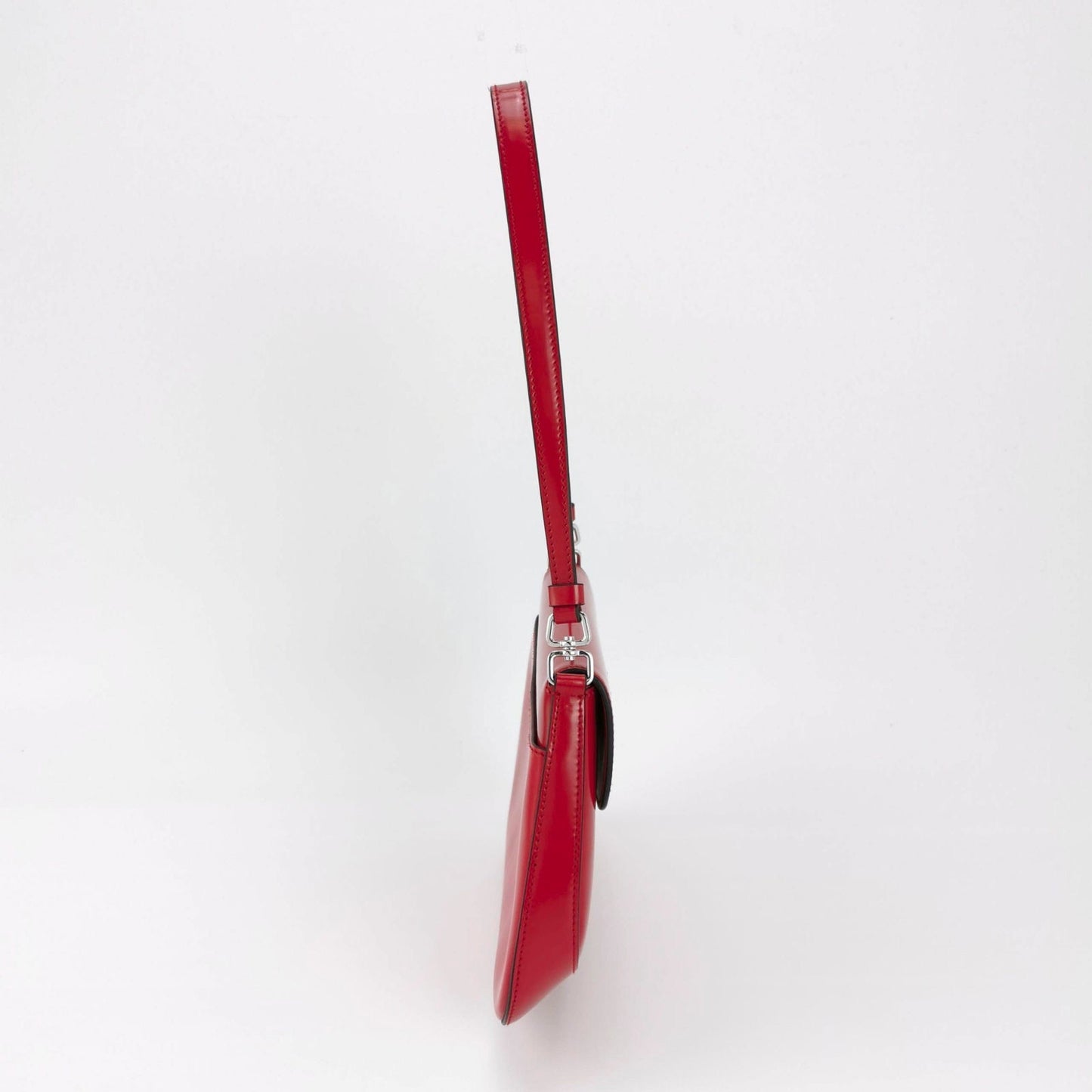 Prada Cleo Flap Red Leather Small Shoulder bag