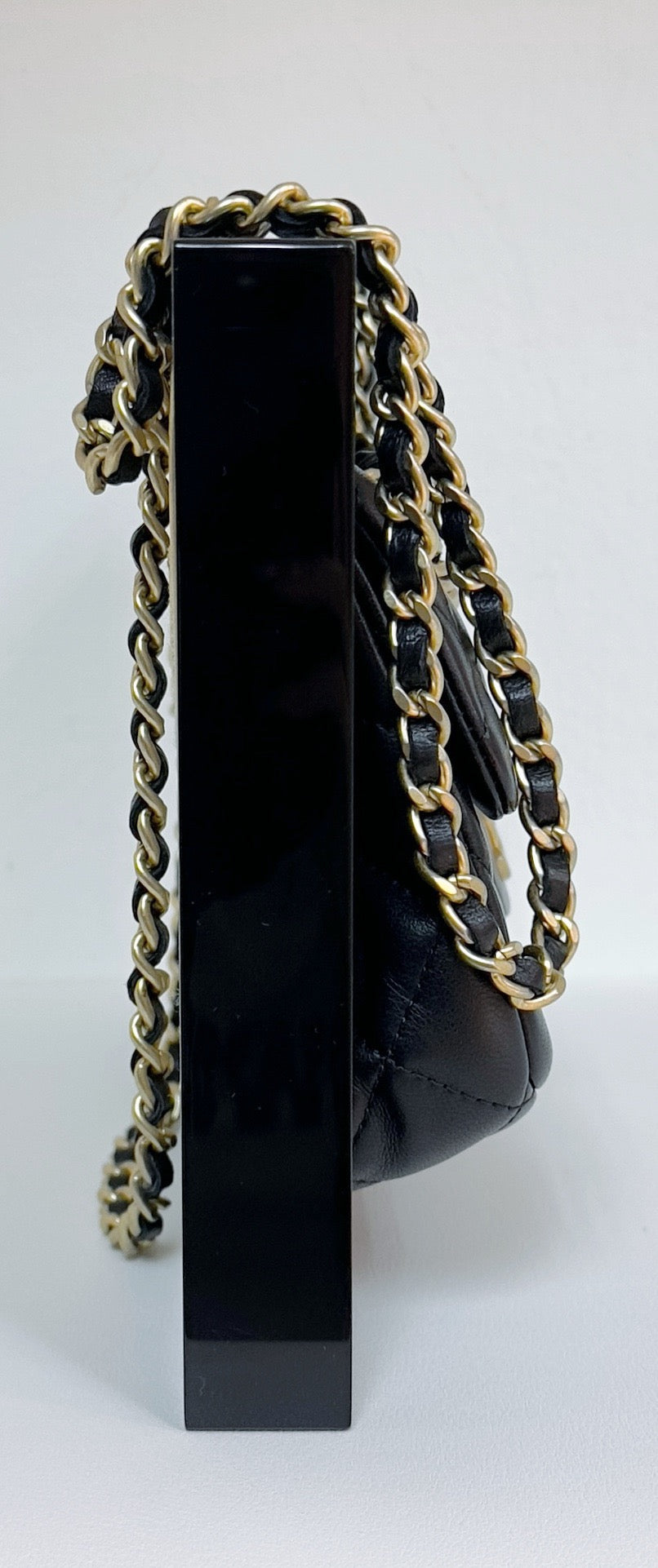 Chanel Black PrivÃ©e Collection Runway Frame Bag 1951 holo