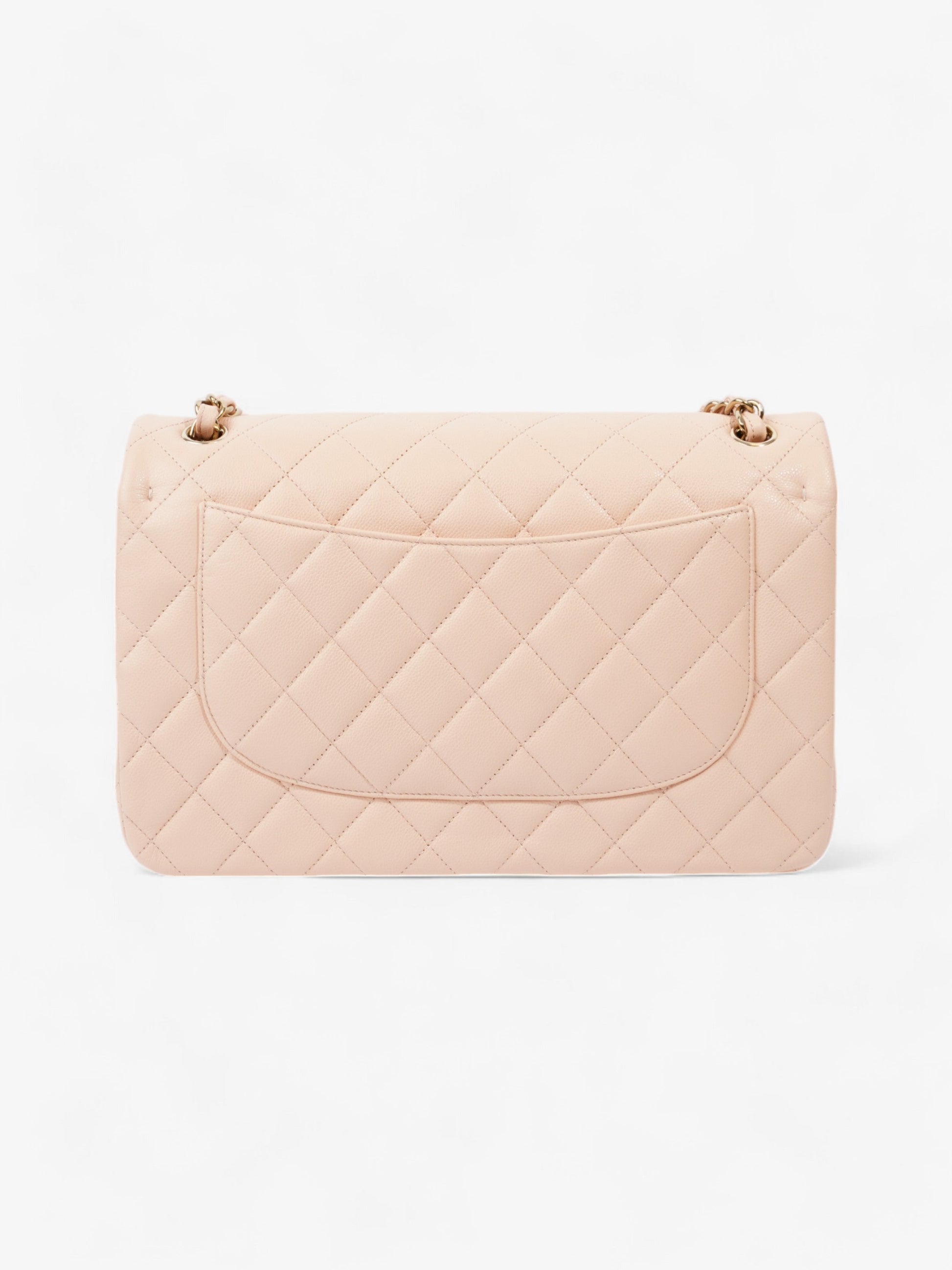 Chanel Classic Flap Nude Caviar Leather Jumbo