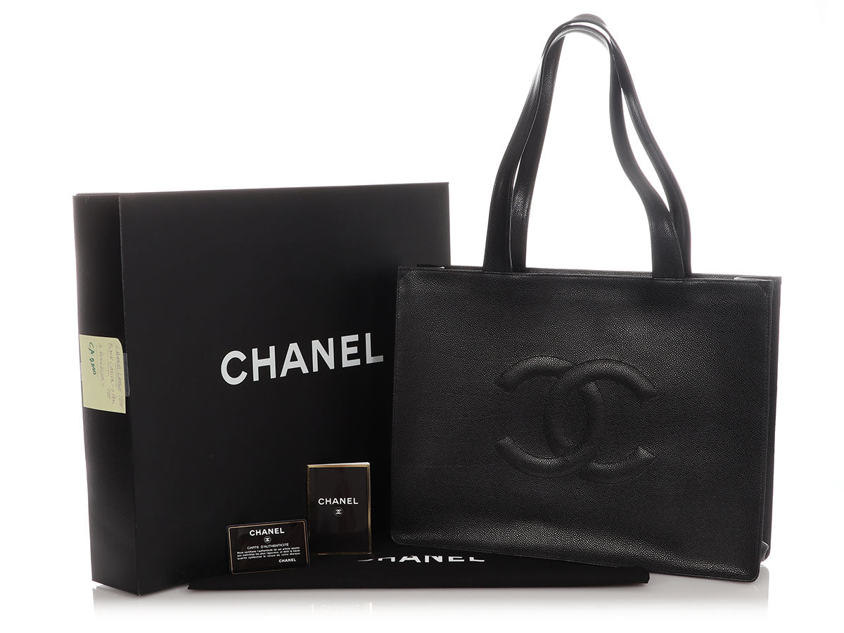 Chanel XL Black Caviar Tote