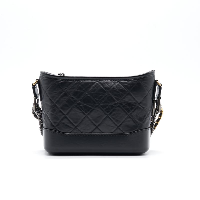Chanels Gabrielle Small Hobo Handbag black