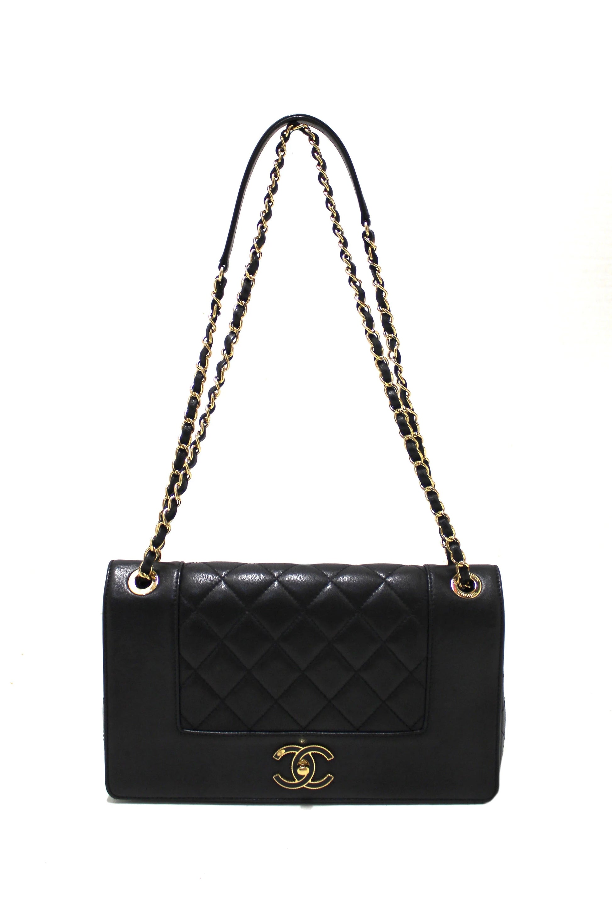 CHANEL CALFSKIN LEATHER MADEMOISELLE FLAP BAG