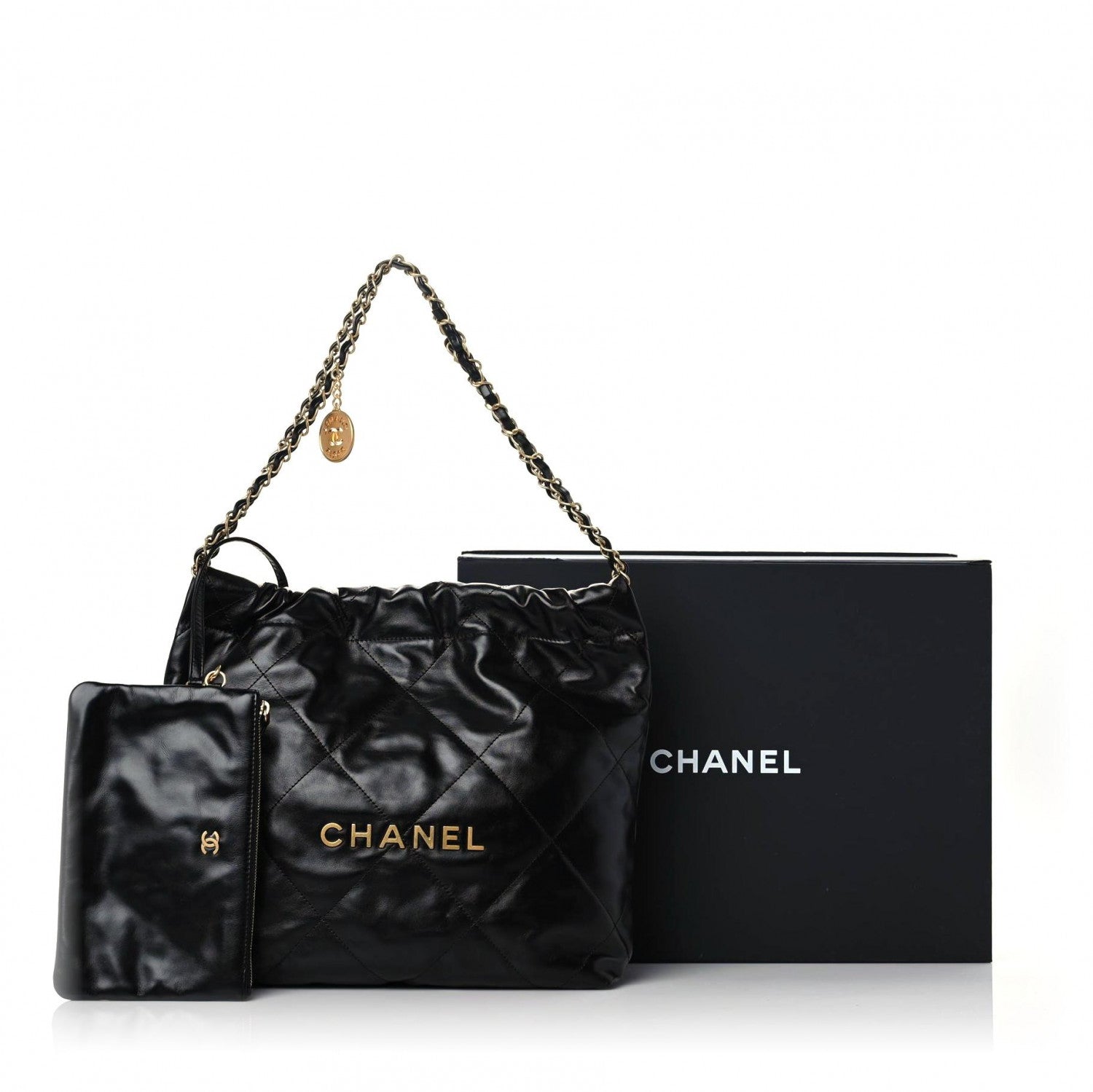 CHANEL CALFSKIN QUILTED CHANEL 22 HOBO BAG