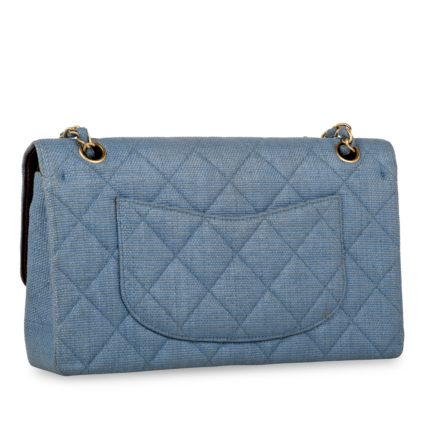 Chanel Classic Flap Bag - Denim Effect Raffia