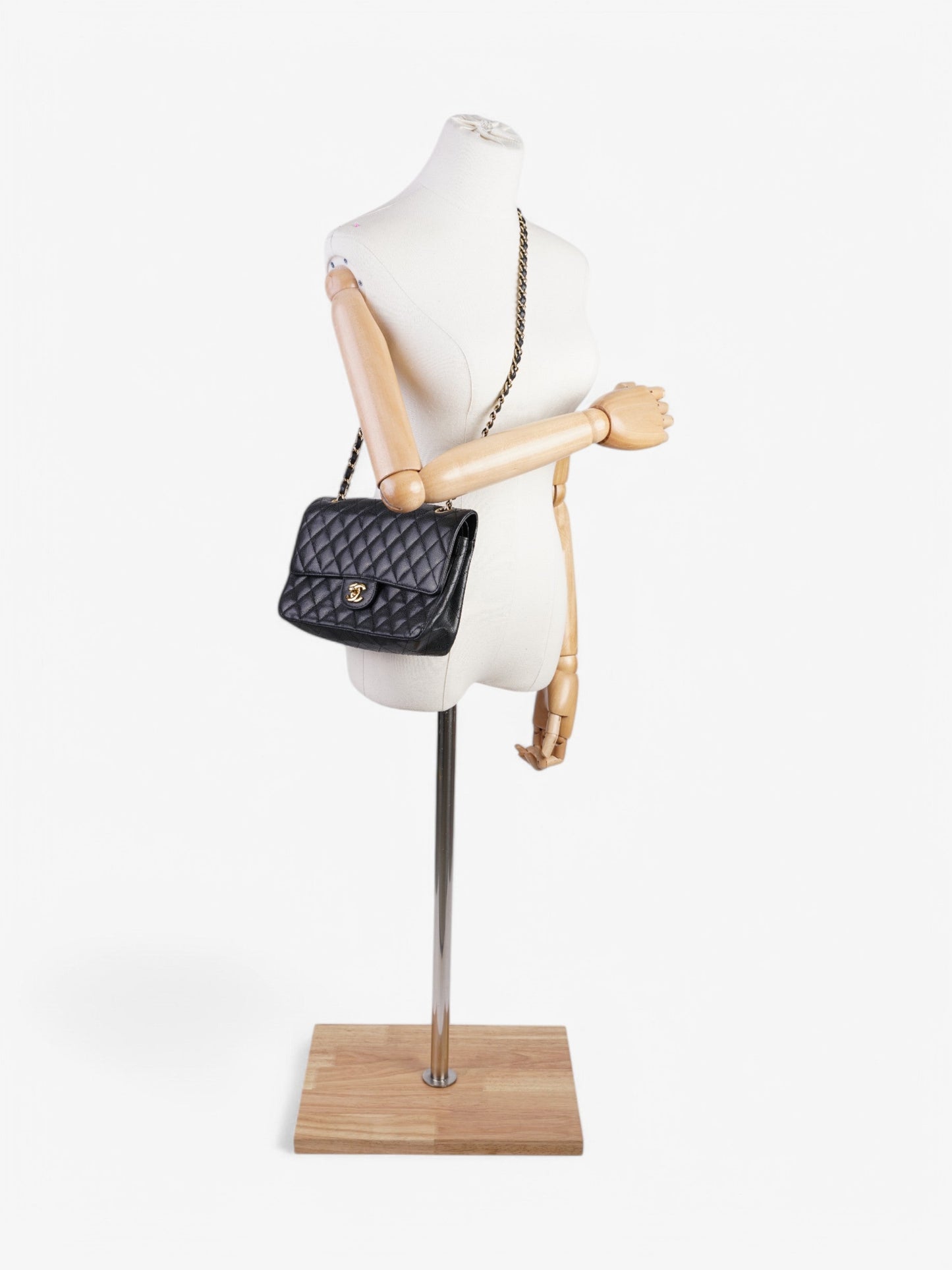 Chanel Classic Double Flap Black Caviar Leather Small