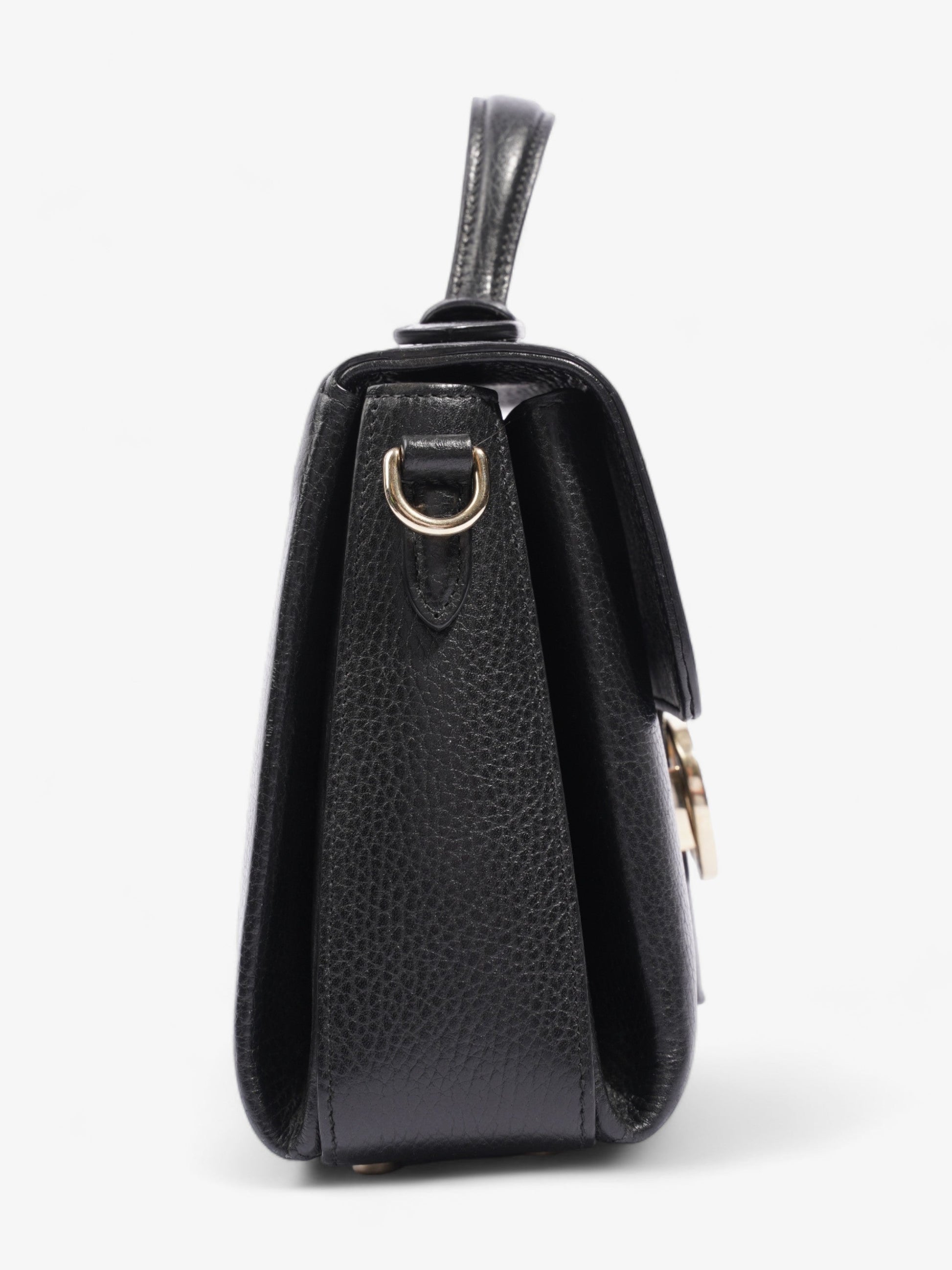 Gucci Interlocking G Shoulder Black Leather