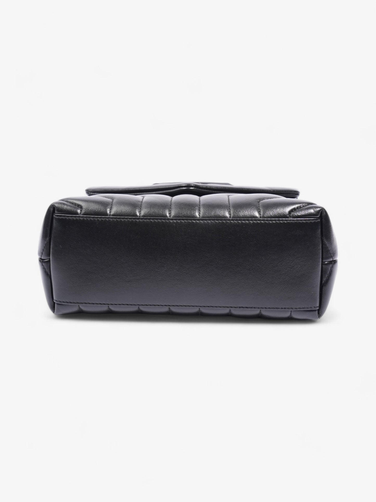 Saint Laurent Loulou Black Calfskin Leather Small