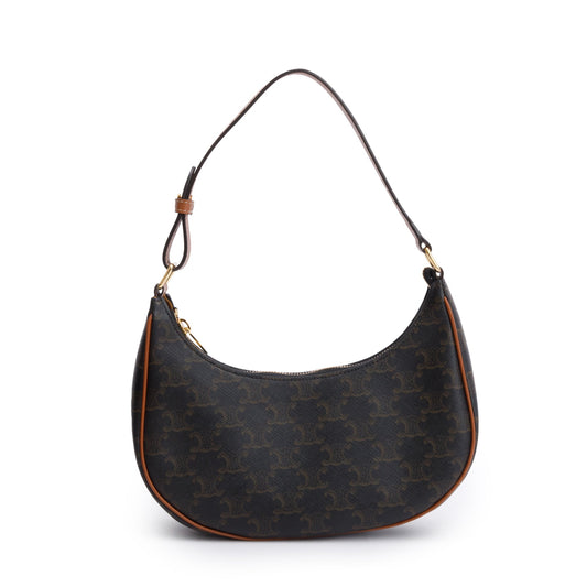 Celine 2022 Brown Triomphe Canvas Ava Shoulder Bag