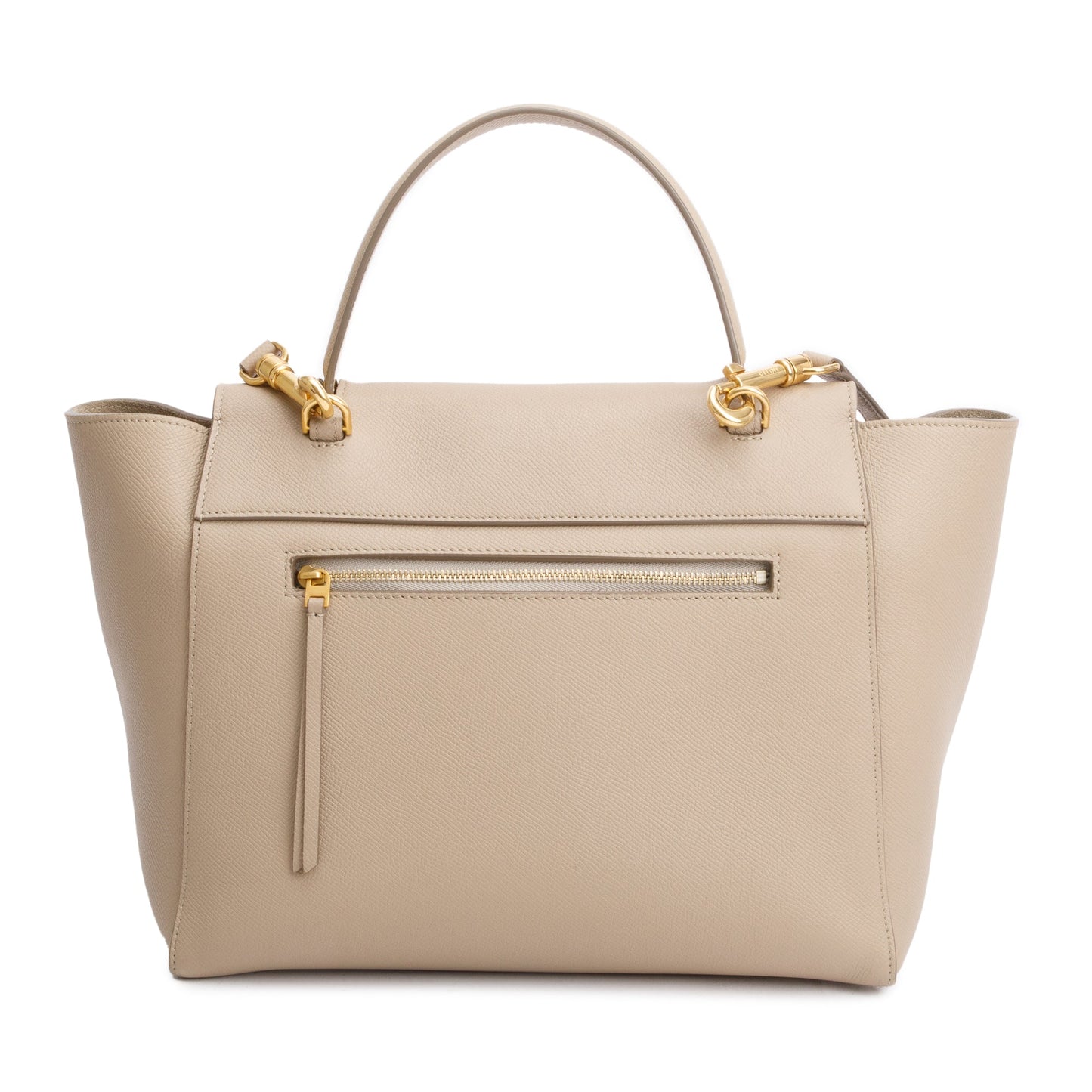 Celine Beige Grained Calfskin Leather Mini Belt Bag
