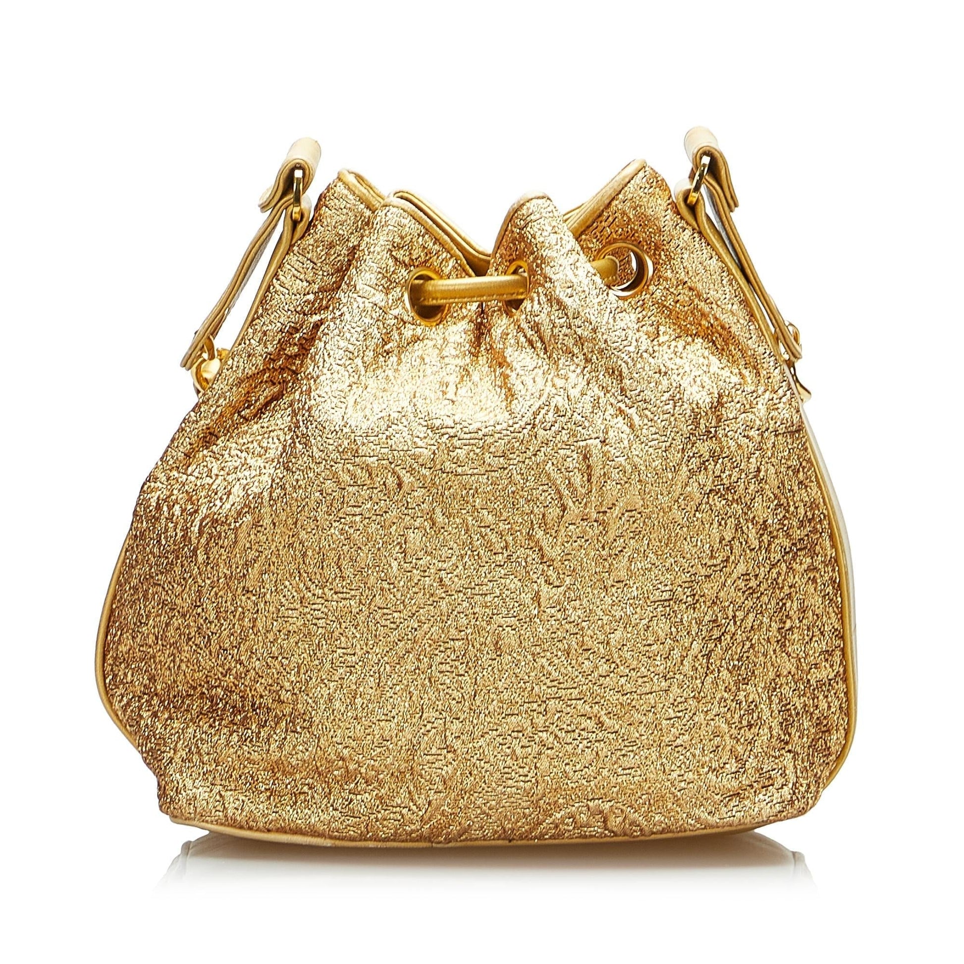 Chanel Brocade Bucket Bag (SHG-qezhHO)