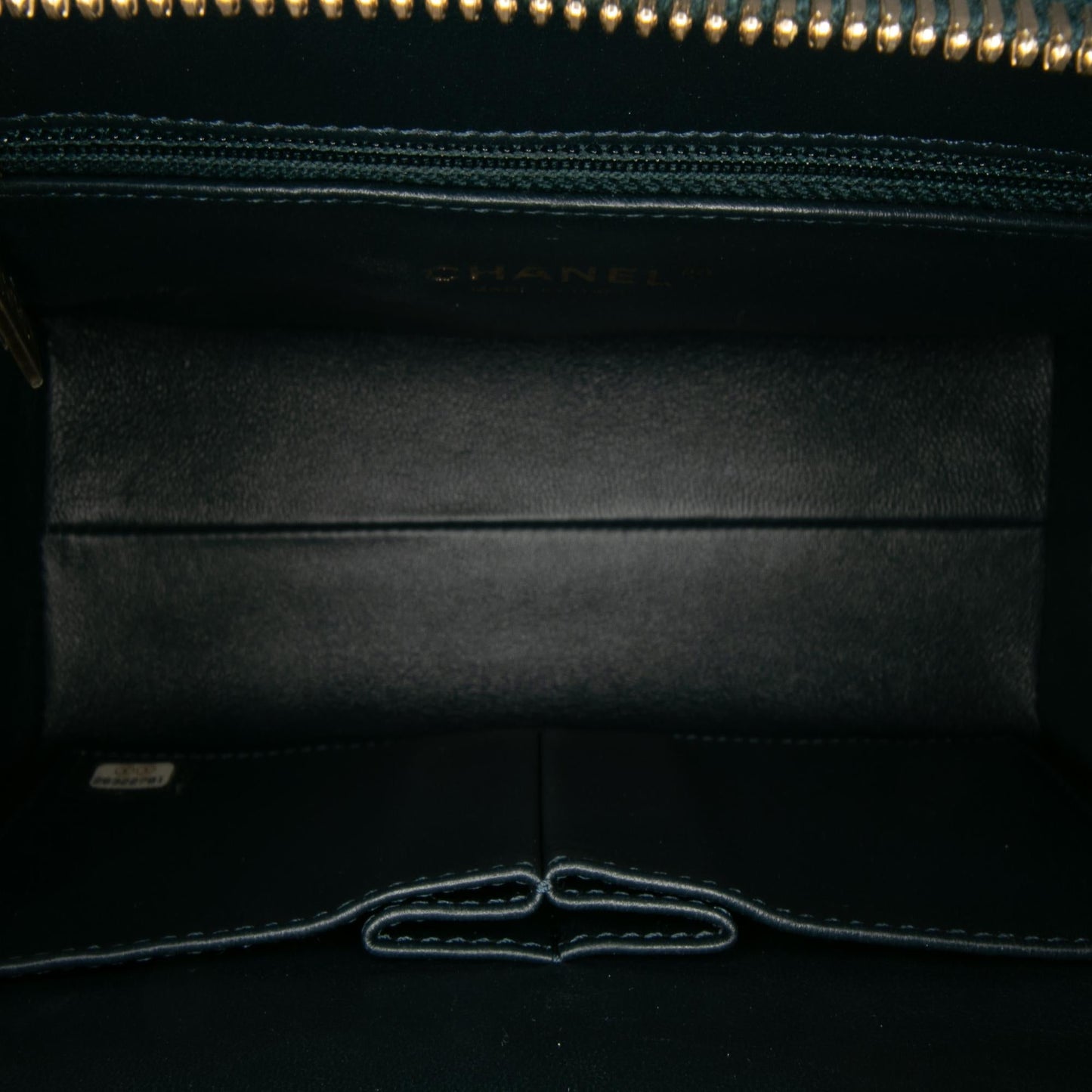 Chanel CC Chevron Calfskin Medal Flap