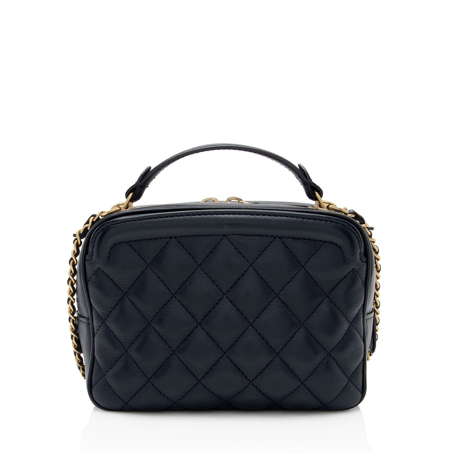 Chanel Calfskin CC Small Vanity Case SHF 7b563I