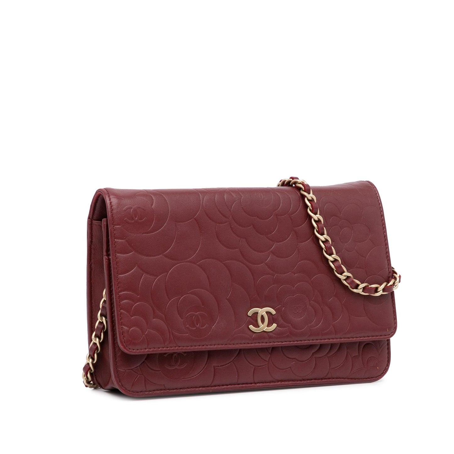 Chanel Camellia CC Wallet On Chain SHG HpTlgX