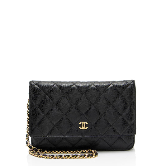 Chanel Caviar Leather Classic Wallet on Chain - FINAL