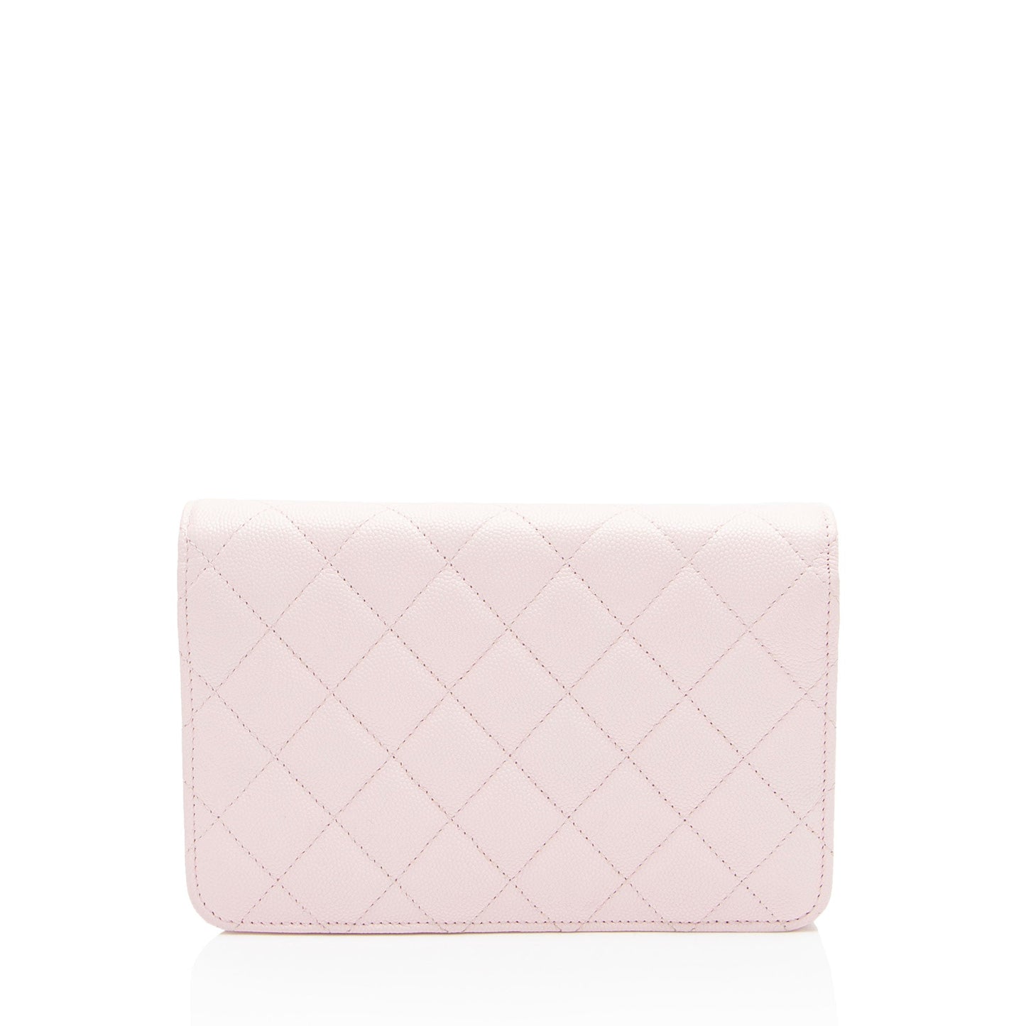 Chanel Caviar Leather Crystal CC Wallet on Chain