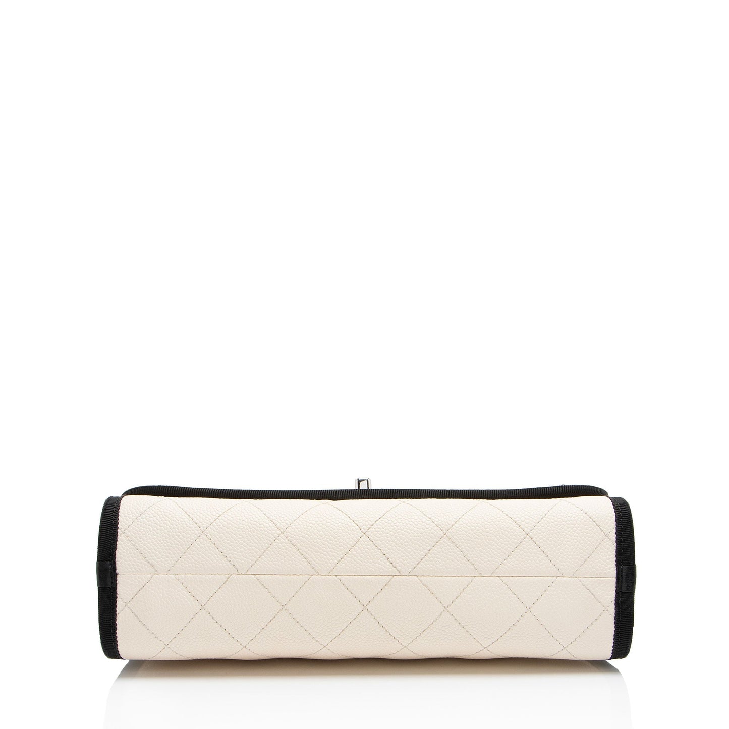 Chanel Caviar Leather Grosgrain CC Top Handle