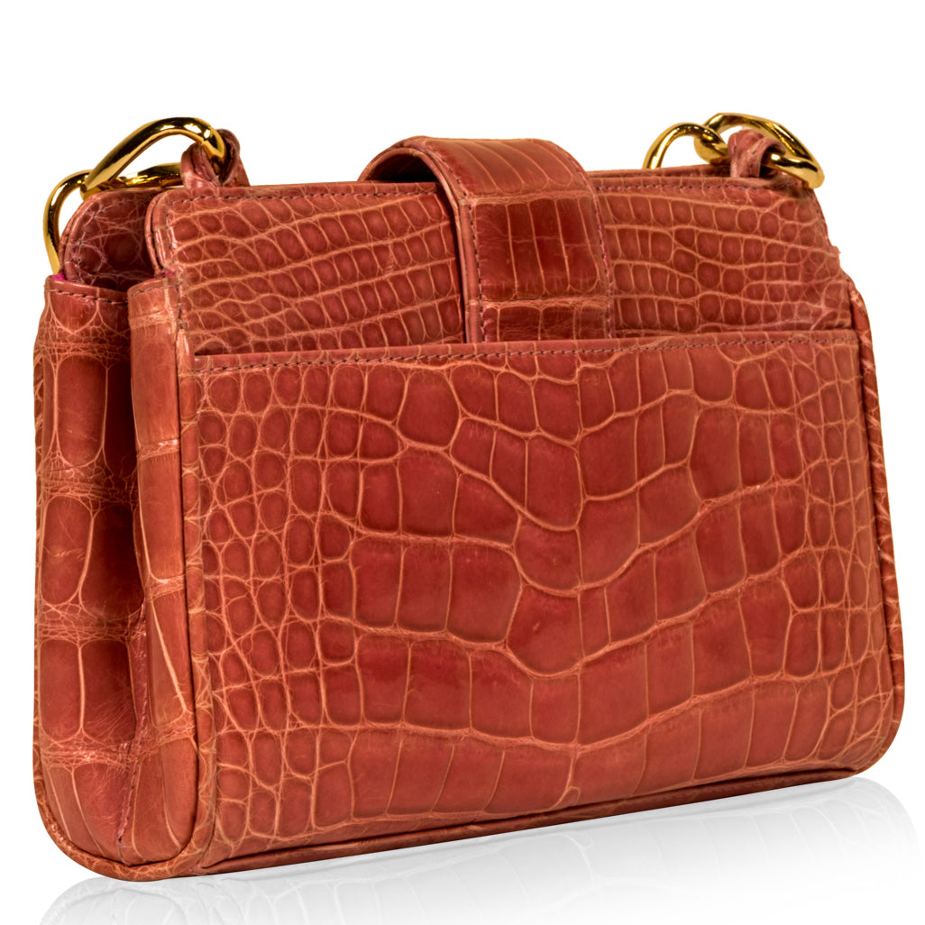Chanel Pouch on Chain - Crocodile