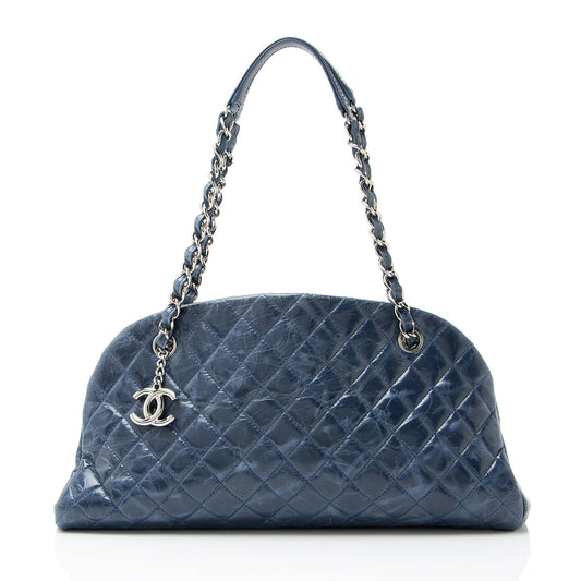Chanel Glazed Leather Just Mademoiselle Bowler Bag