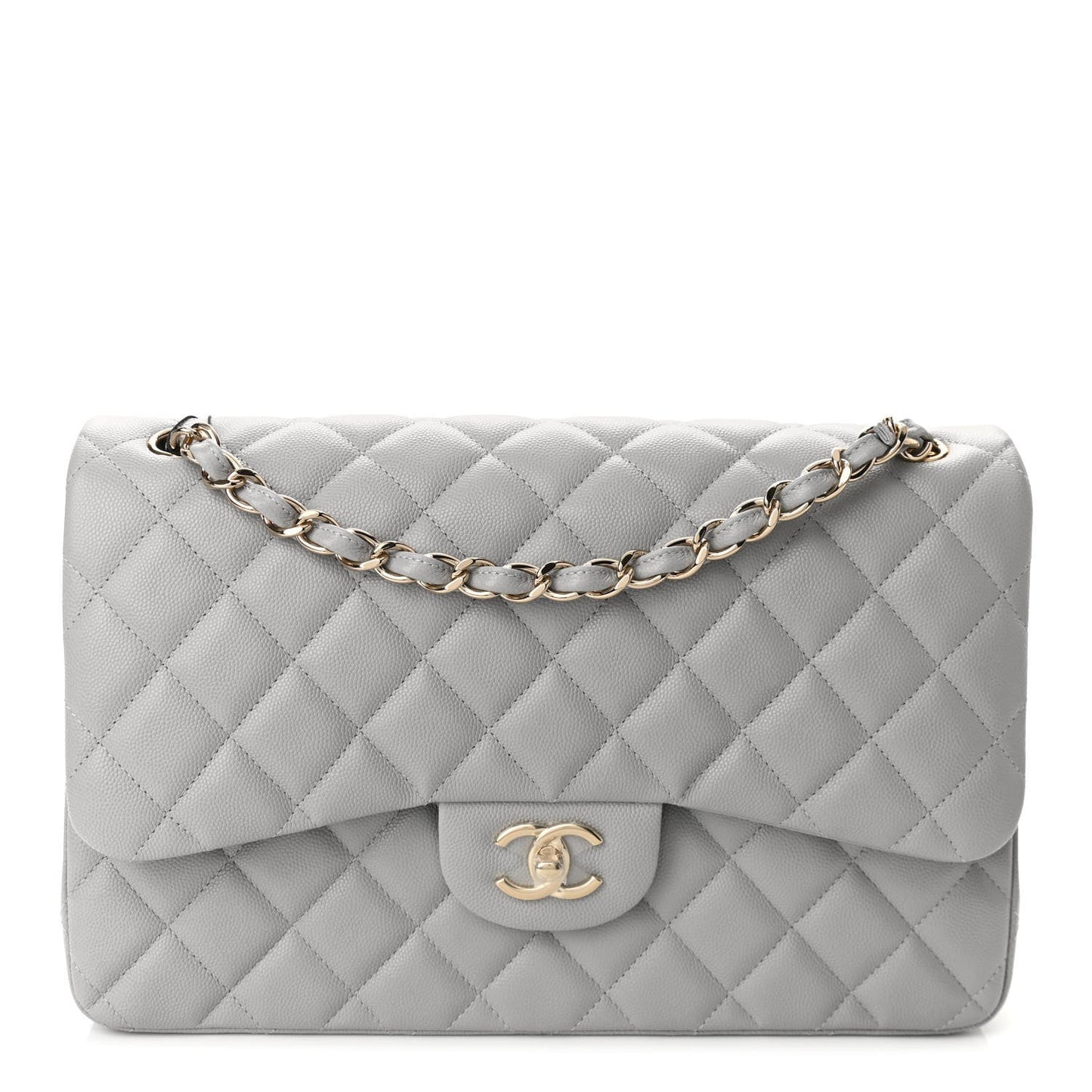 CHANEL CLASSIC QUILTED CAVIAR JUMBO DOUBLE FLAP BAG