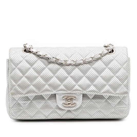 Chanel Medium Classic Perforated Lambskin Double Flap