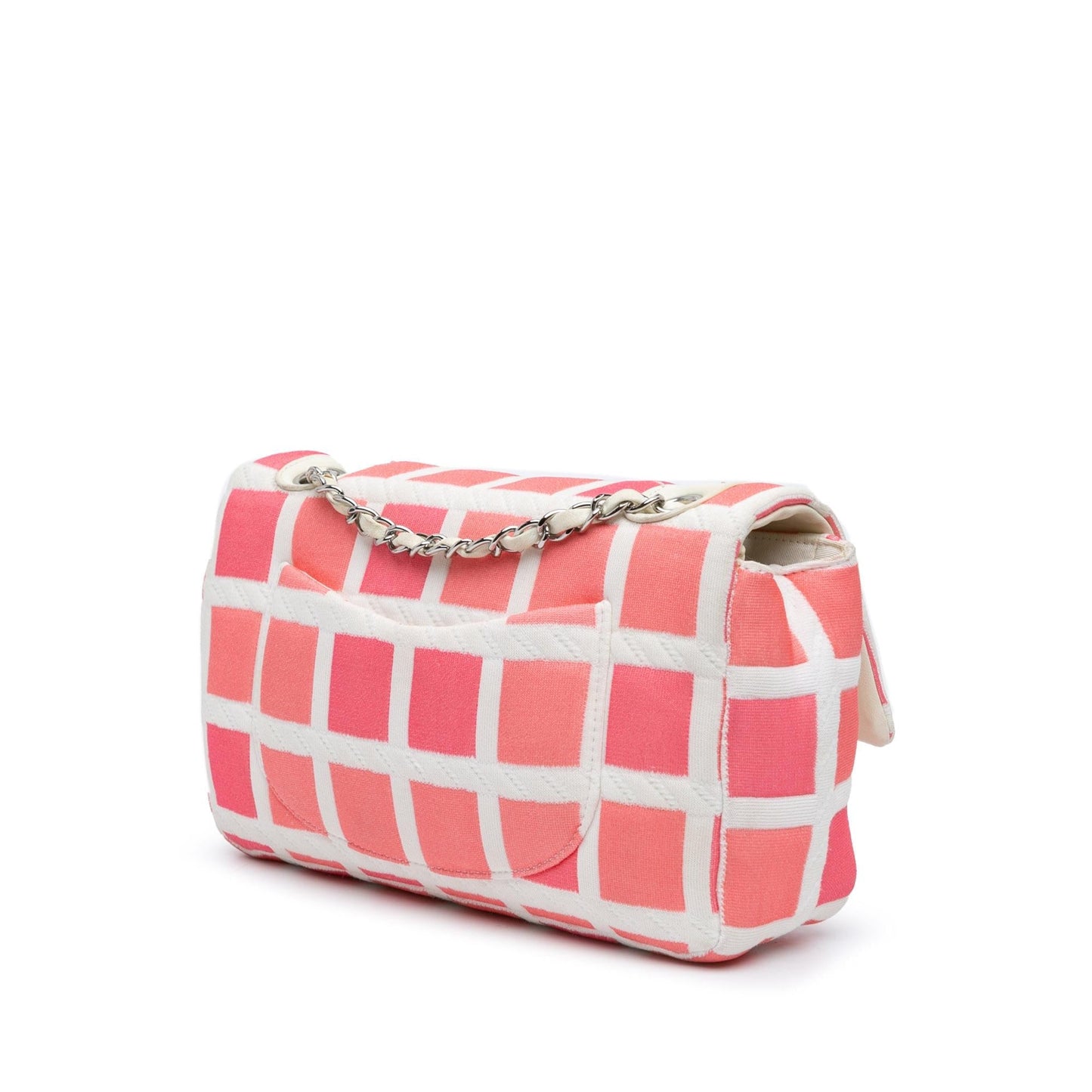 Chanel Medium Jersey Grid Single Flap