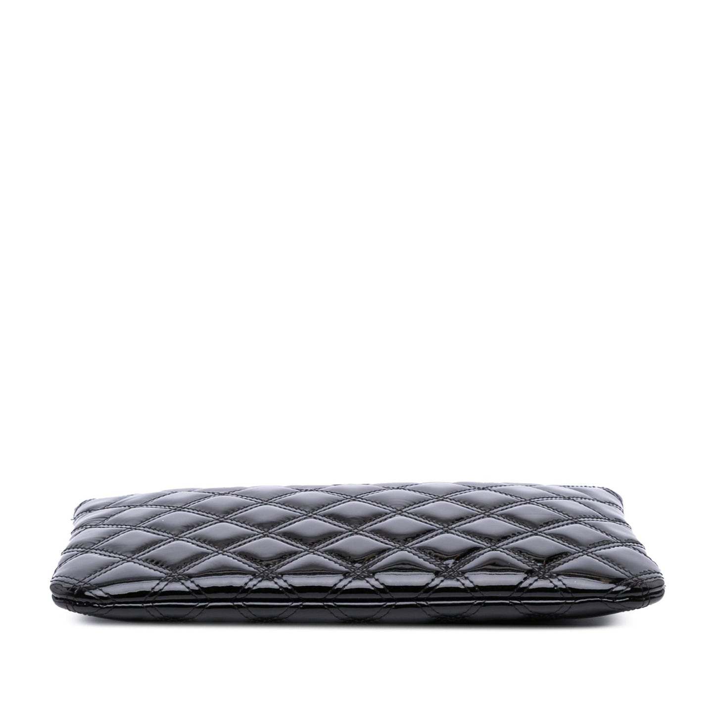 Chanel Medium Quilted Patent O Case Clutch