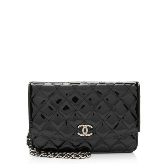 Chanel Patent Leather Classic Wallet on Chain
