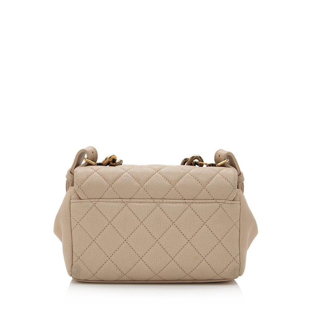 Chanel Sheepskin Trapezio Mini Flap Bag - FINAL (SHF-21135)