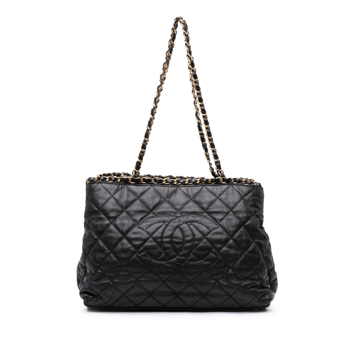 Chanel Small Quilted Calfskin Chain Me Tote