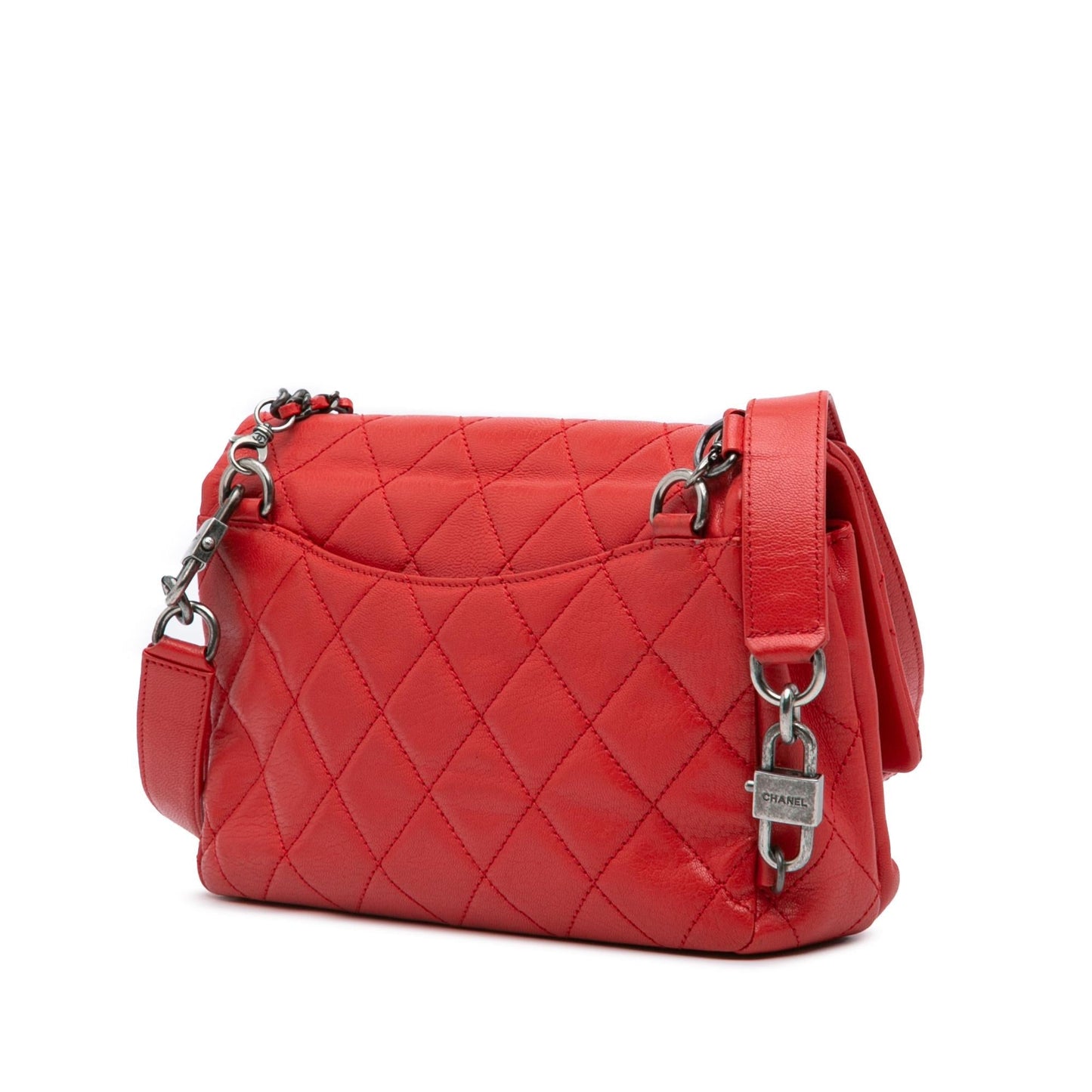 Chanel Small Quilted Goatskin Double Carry Waist Chain Flap