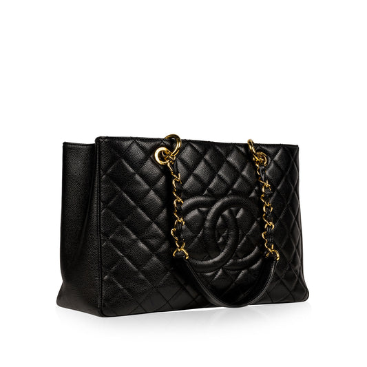 Chanel GST - Black Caviar - GHW