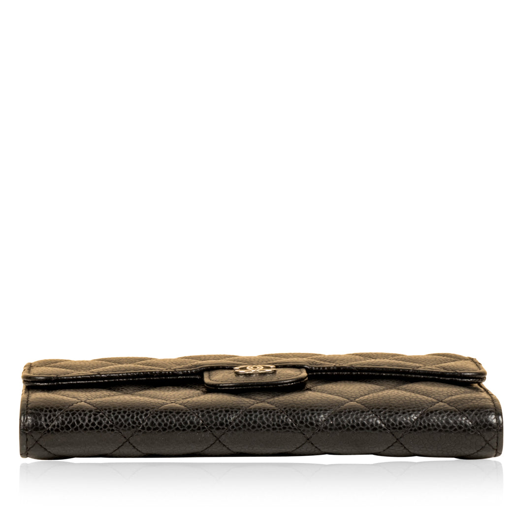 Chanel Long Flap Wallet - Caviar