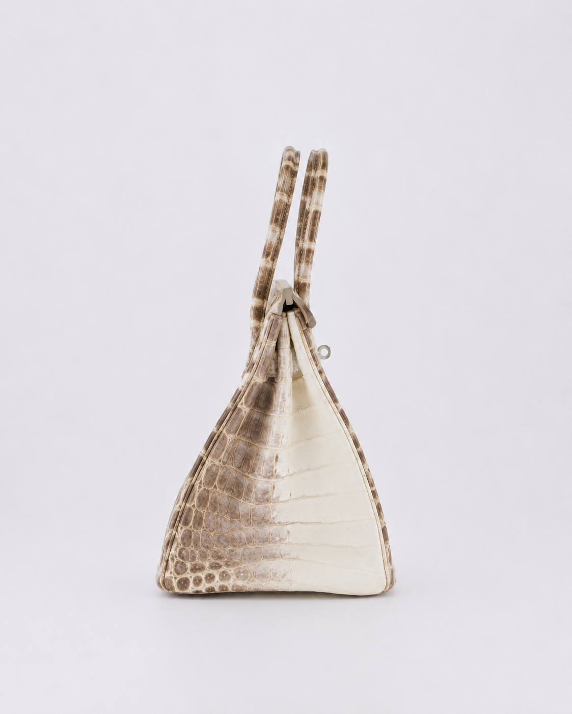 *SUPER RARE* Hermes Birkin 30 Retourne Bag in Himalaya Crocodile Niloticus Leather with Palladium Hardware