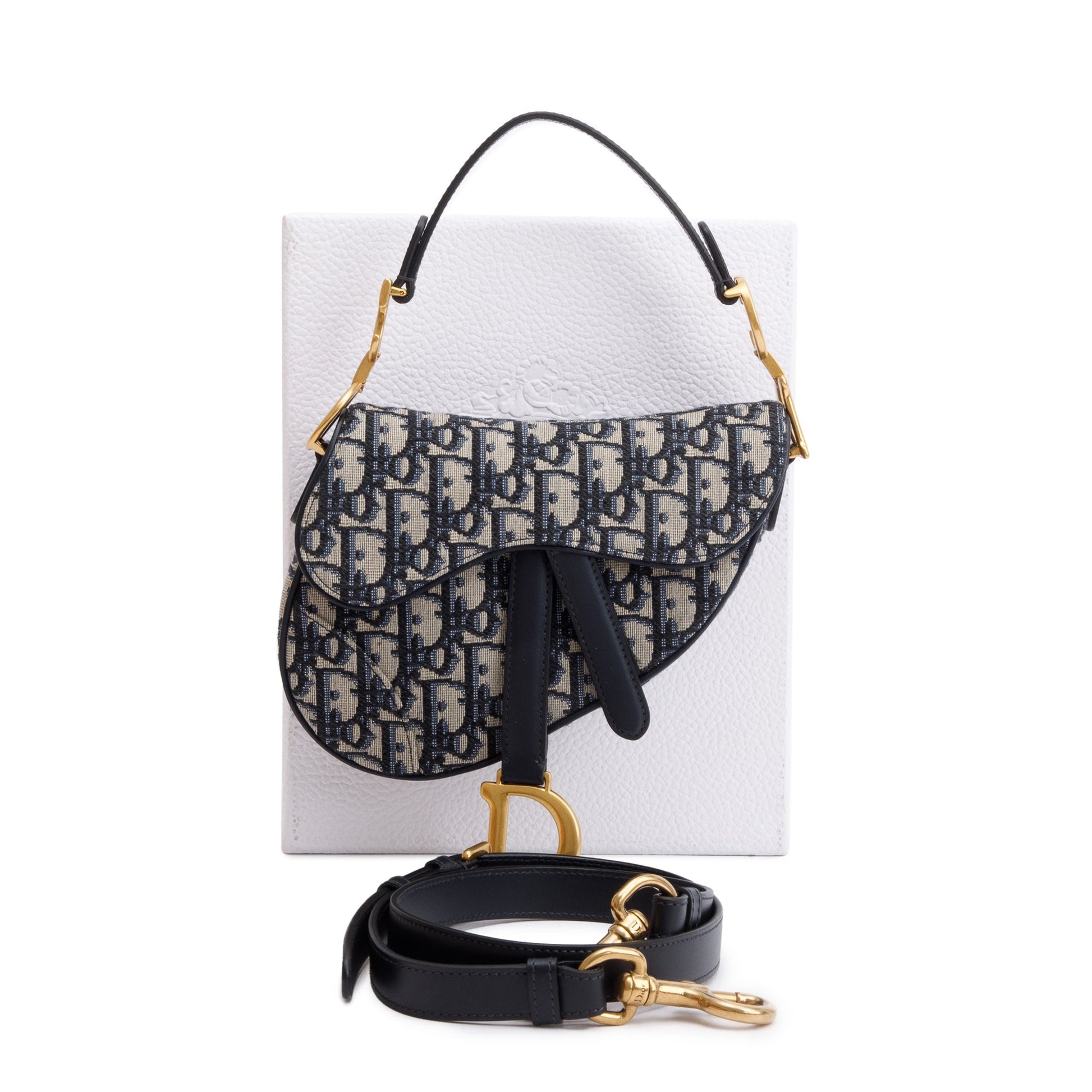 Christian Dior 2020 Oblique Mini Saddle Bag