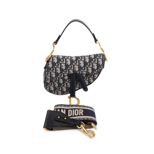 Christian Dior 2020 Oblique Mini Saddle Bag