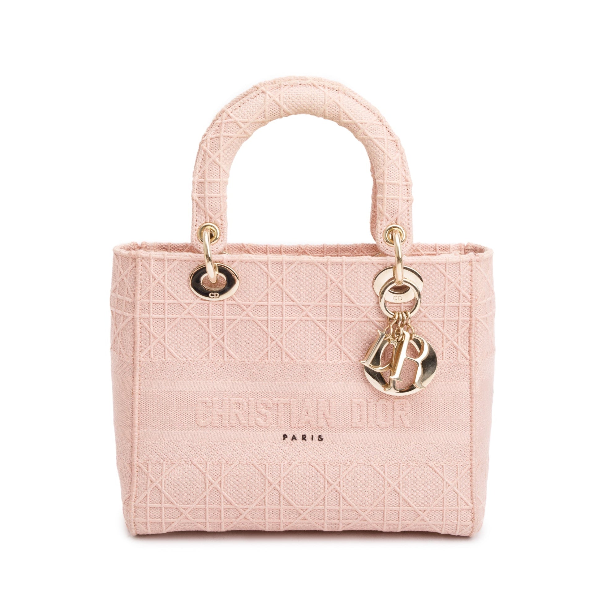 Christian Dior 2020 Pink Cannage Medium Lady D-Lite Bag