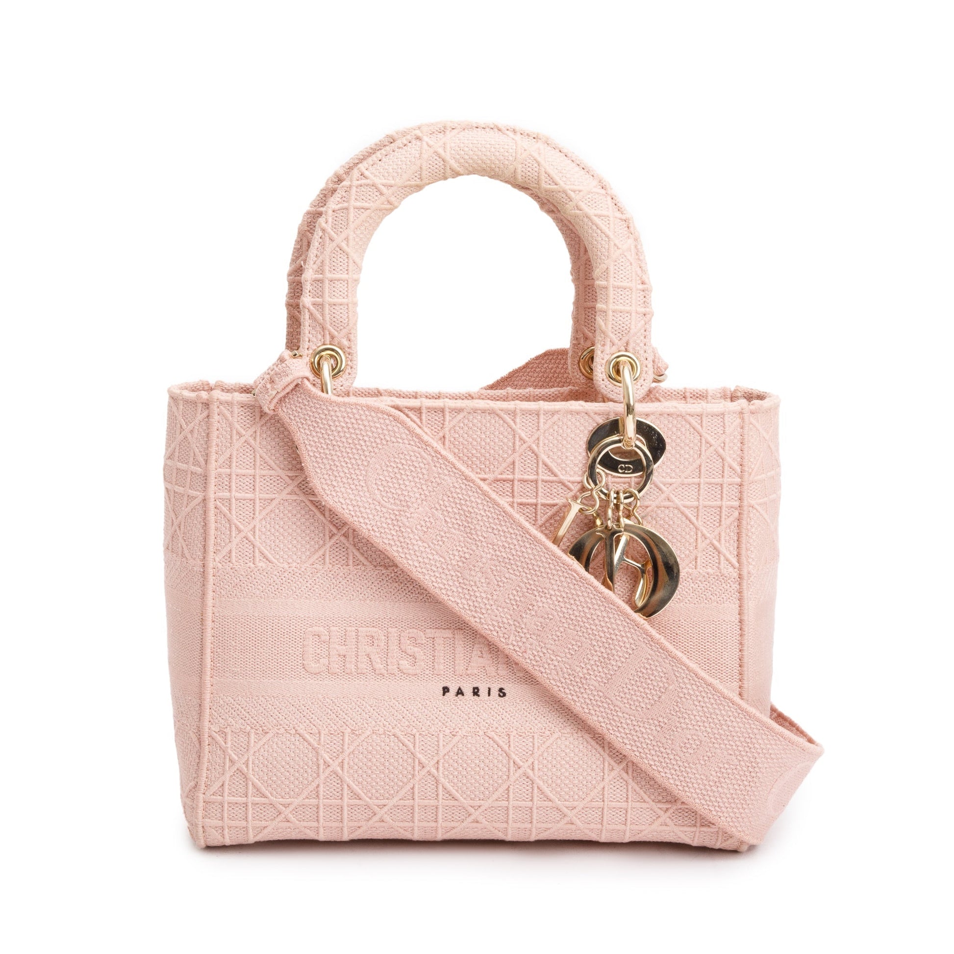 Christian Dior 2020 Pink Cannage Medium Lady D-Lite Bag