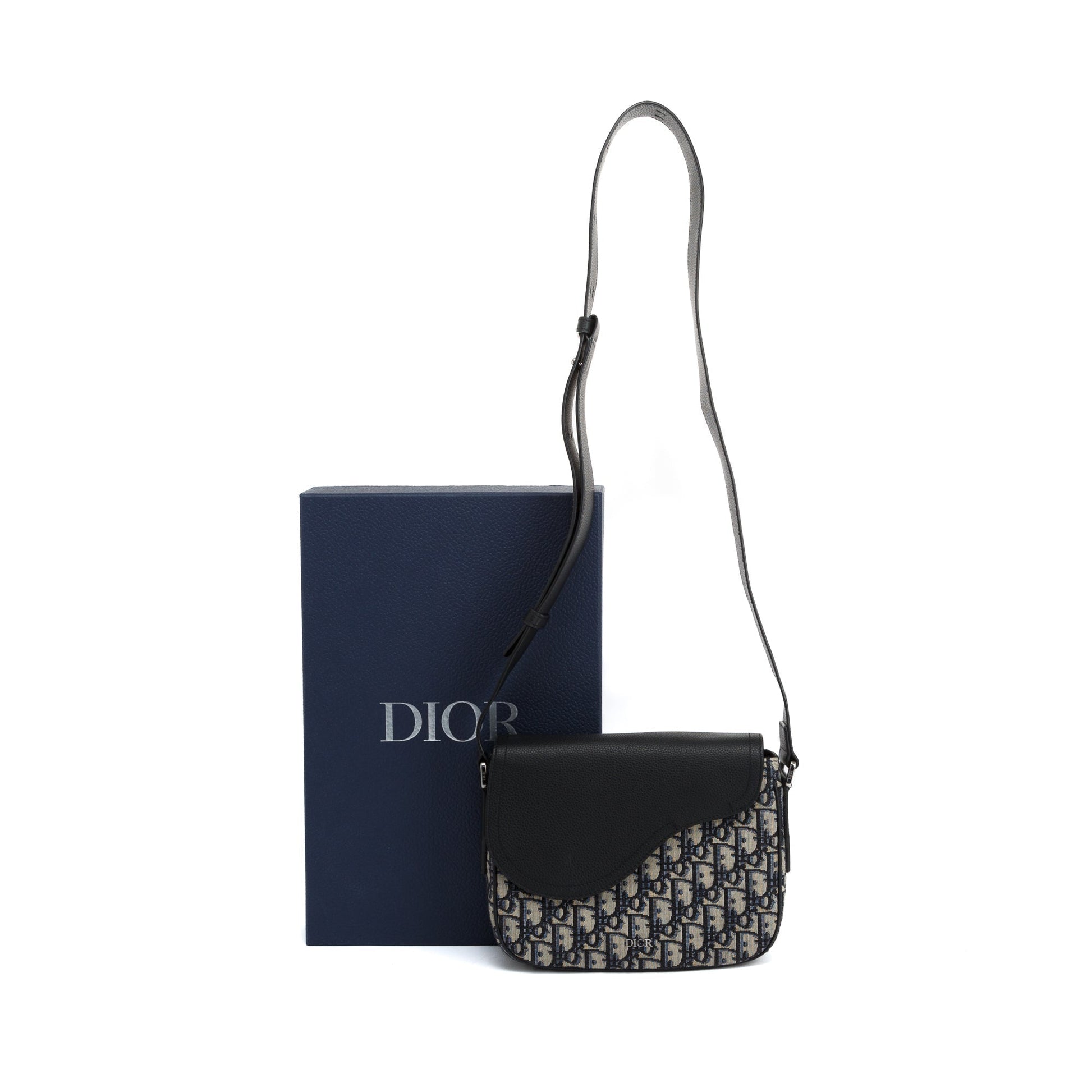 Christian Dior 2021 Oblique Mini Saddle Messenger Bag
