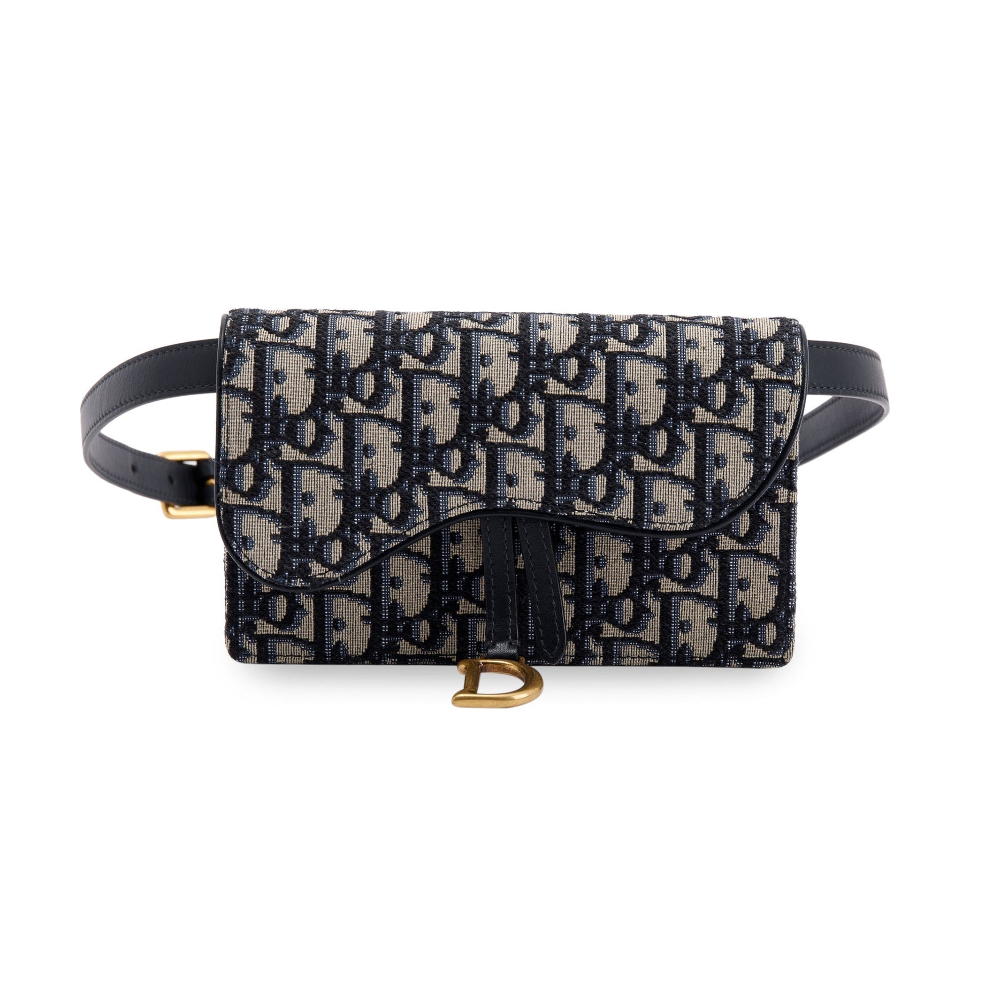 Christian Dior 2021 Oblique Saddle Belt Pouch