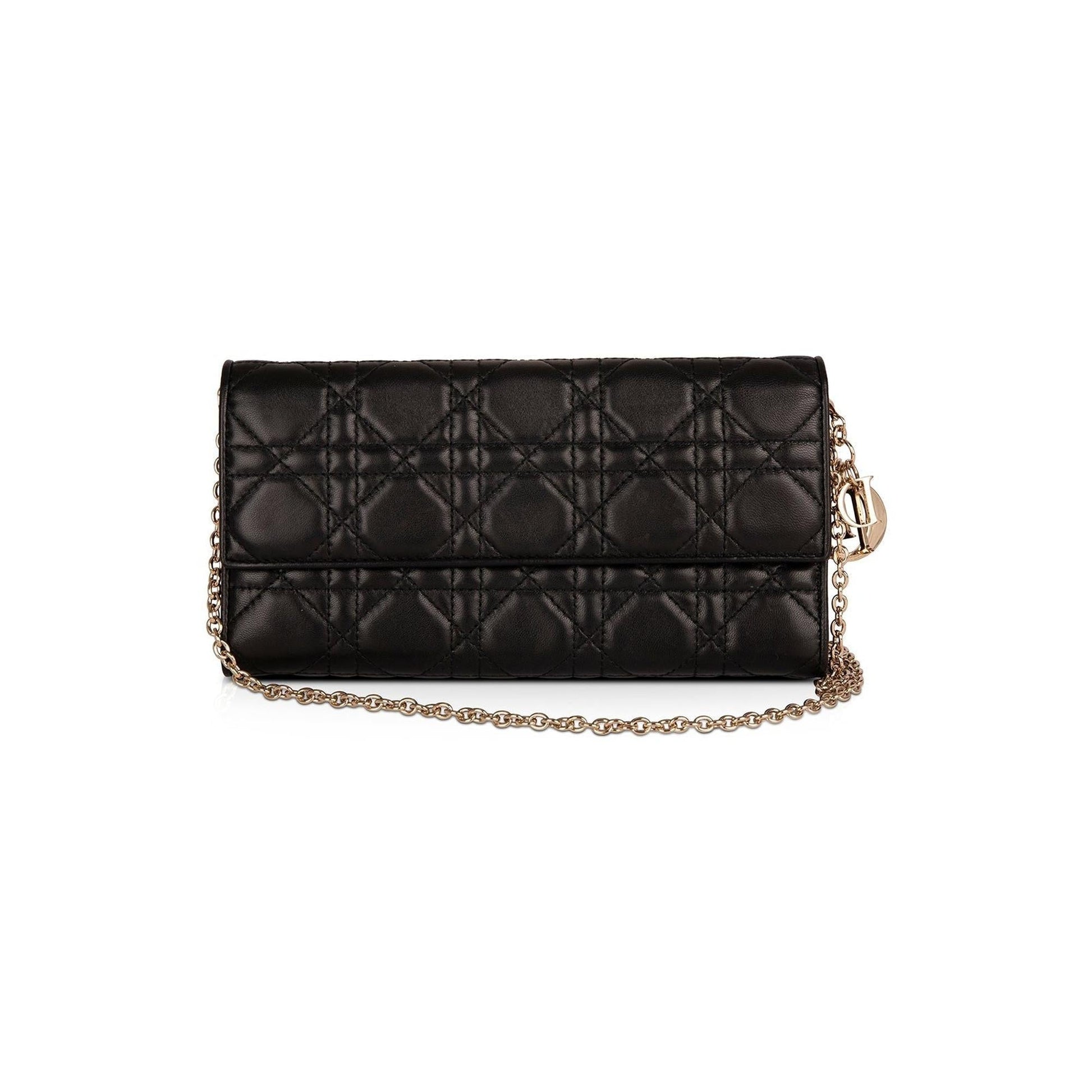 Christian Dior Cannage Croisiere Wallet on Chain