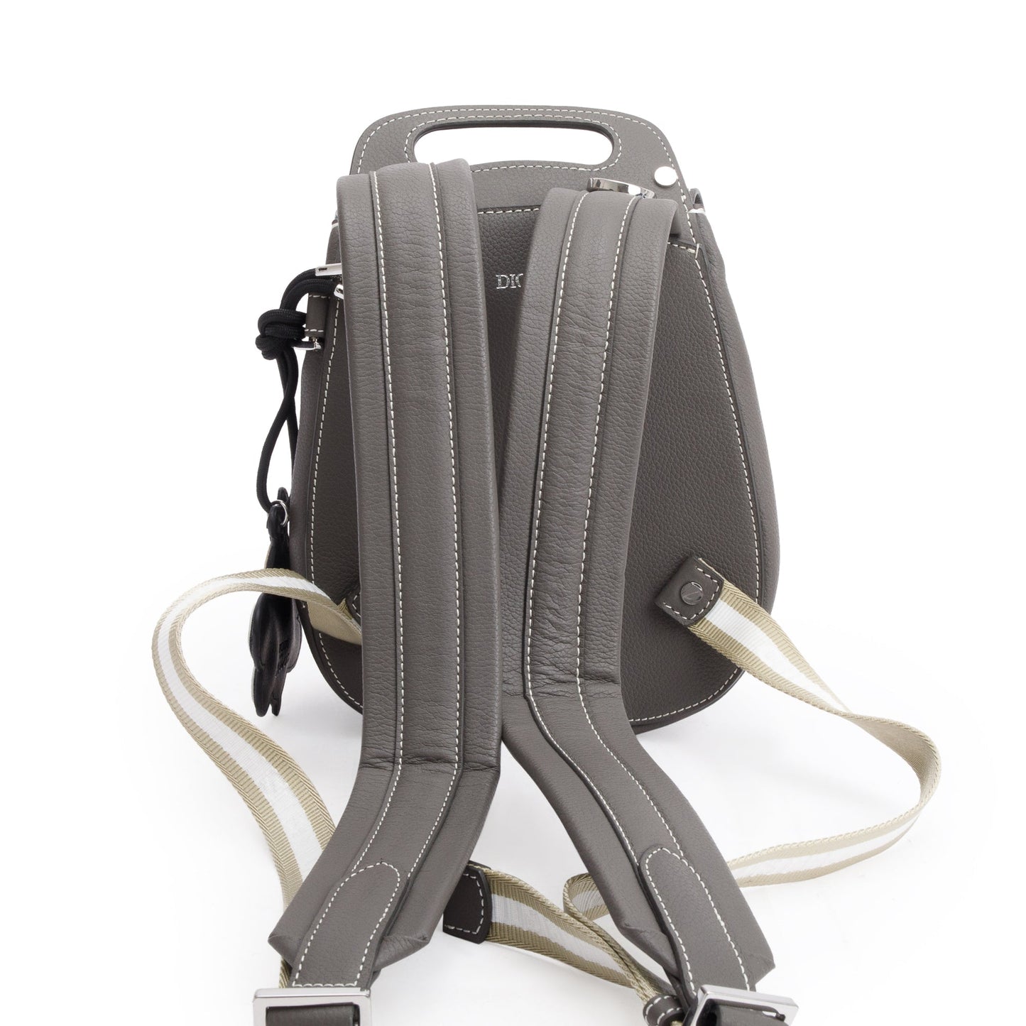 Christian Dior Grey Leather Mini Gallop Backpack